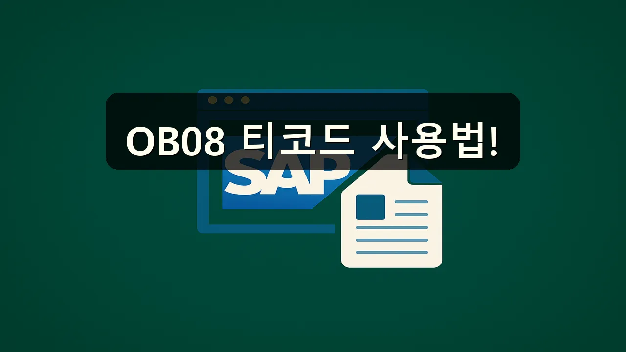 OB08 티코드를 사용하는 순서가 있나요?