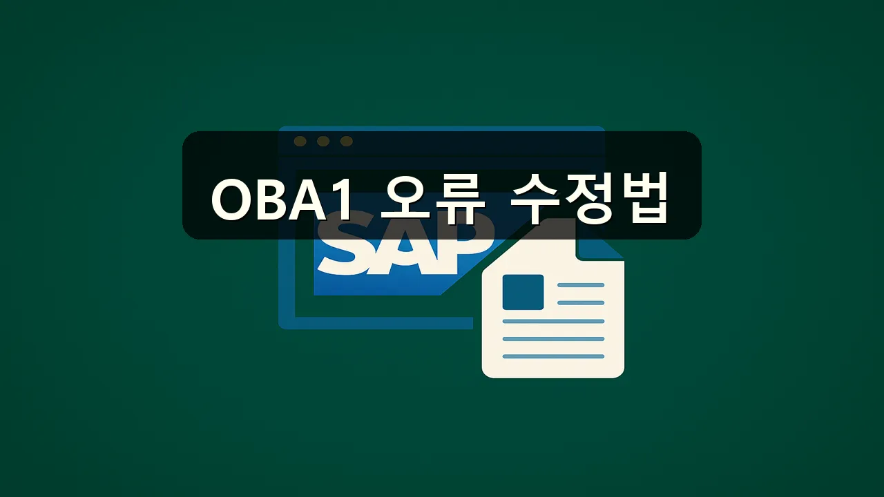 OBA1 오류 해결