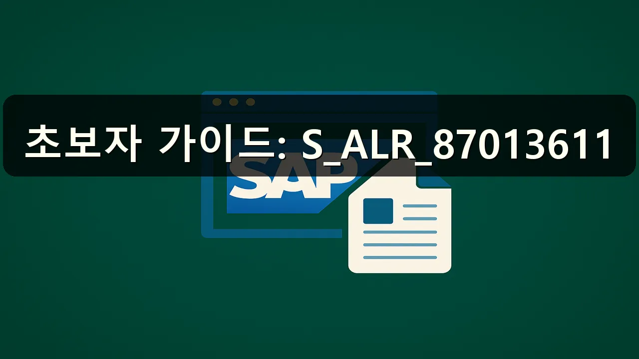 S_ALR_87013611 초보자 가이드