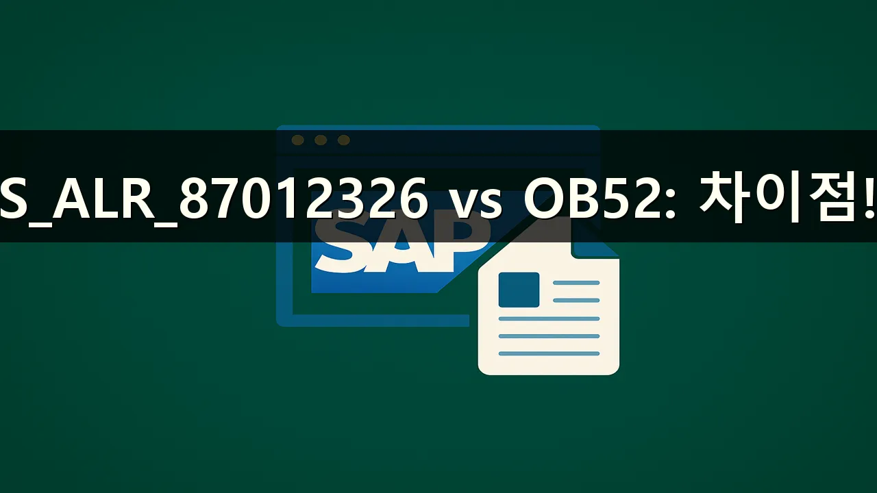 S_ALR_87012326와 OB52의 차이점은 뭔가요?