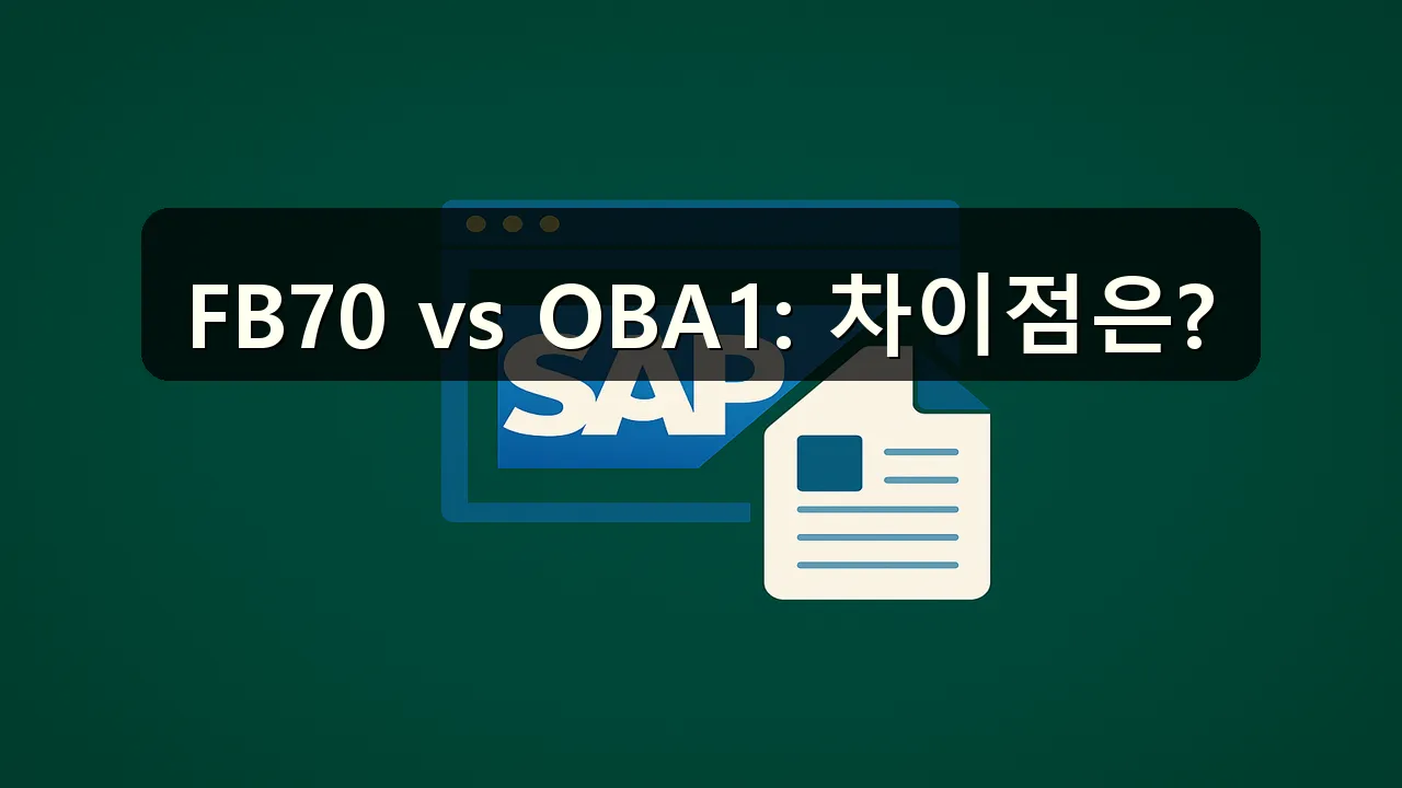 FB70와 OBA1의 차이점은 뭔가요?