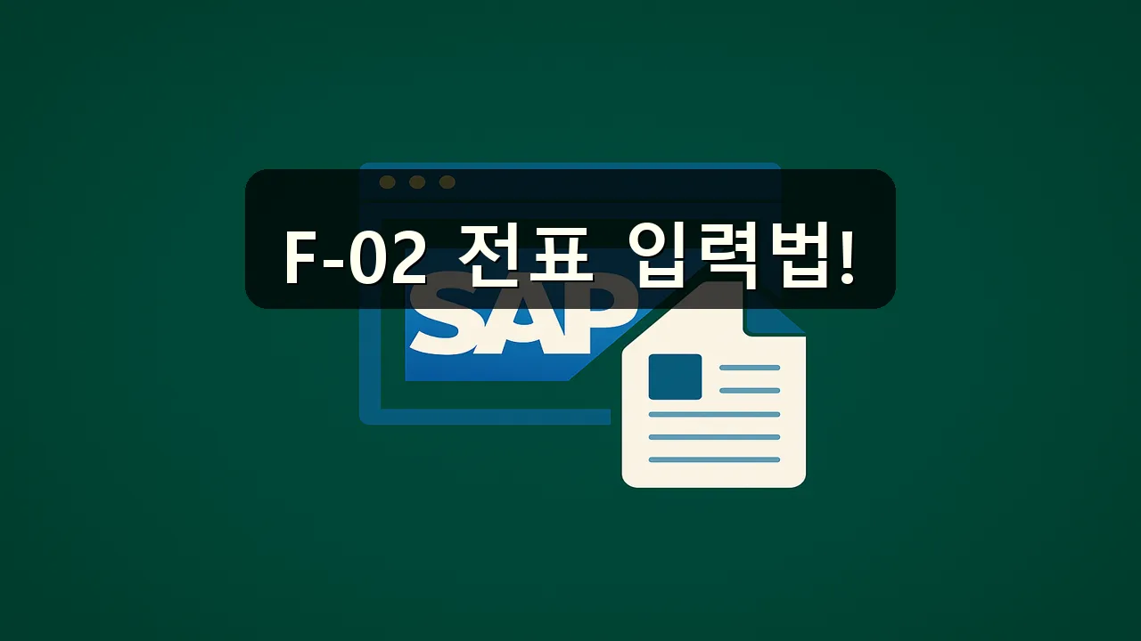 F-02 티코드로 어떻게 전표 입력하나요?