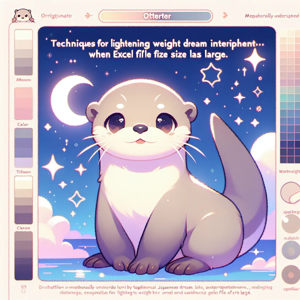 Excelファイルサイズが大きすぎるときの軽量化テクニック