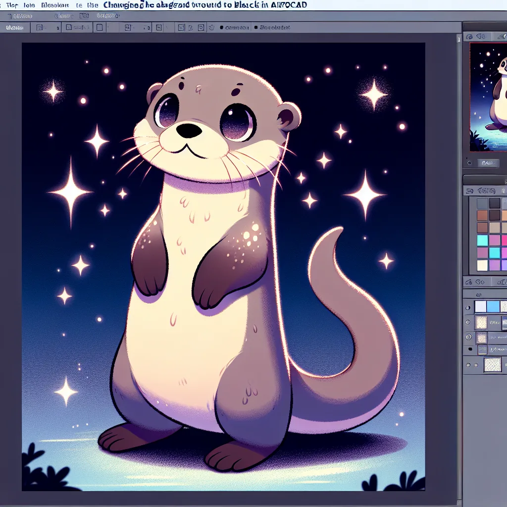 AutoCADで背景を黒に変更する方法